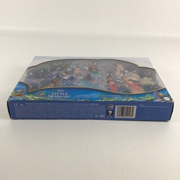 Disney The Little Mermaid Ariel & Sisters Set Deluxe Figures 2022 Mattel Toy - Picture 3 of 7